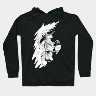 Fox climbing a tree 10/12/23 - vintage fantasy inspired art and design Hoodie
